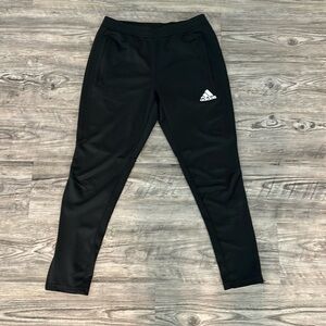 All black adidas track pants size medium